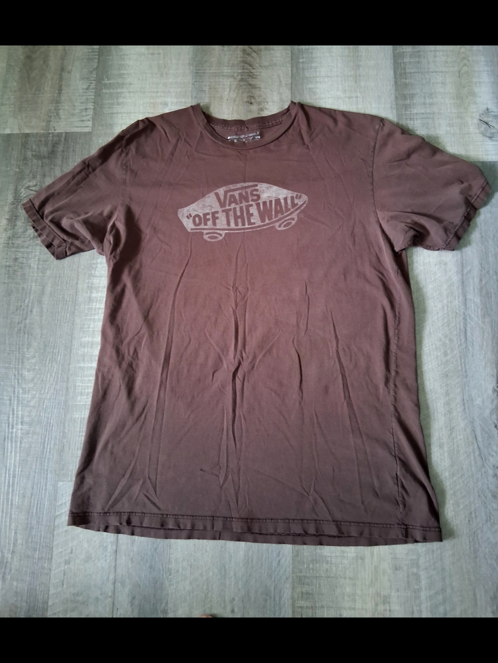 Vans Men's Brown 'Off The Wall' Graphic Tee